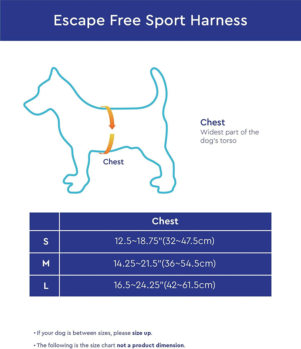 Gooby Escape Free Sport Harness Blue Small