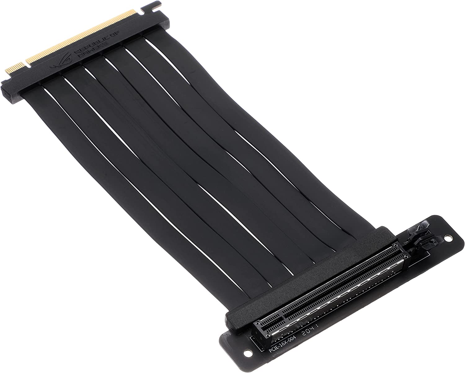 ASUS ROG STRIX Riser Cable PCI-E 3.0 x16 High Speed Flexible Extender Card Extension Port 90 Degree Adapter 240 mm Secondary image