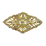 Diamond Brooch 750Yg Dia App 1.5ct 8.86Gm