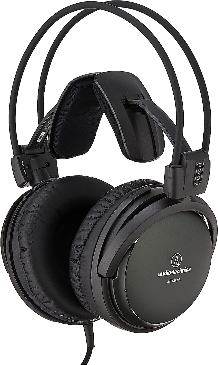 Audio-Technica ATH-A990Z Art Monitor Closed-Back Dynamic Headphone, Black