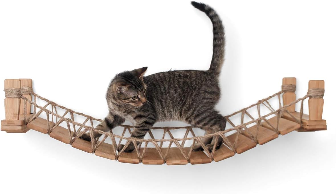 CatastrophiCreations Cat Bridge Wall-Mounted Play and Lounge Toy Cat Tree Tower Alternative for Pets Secondary image