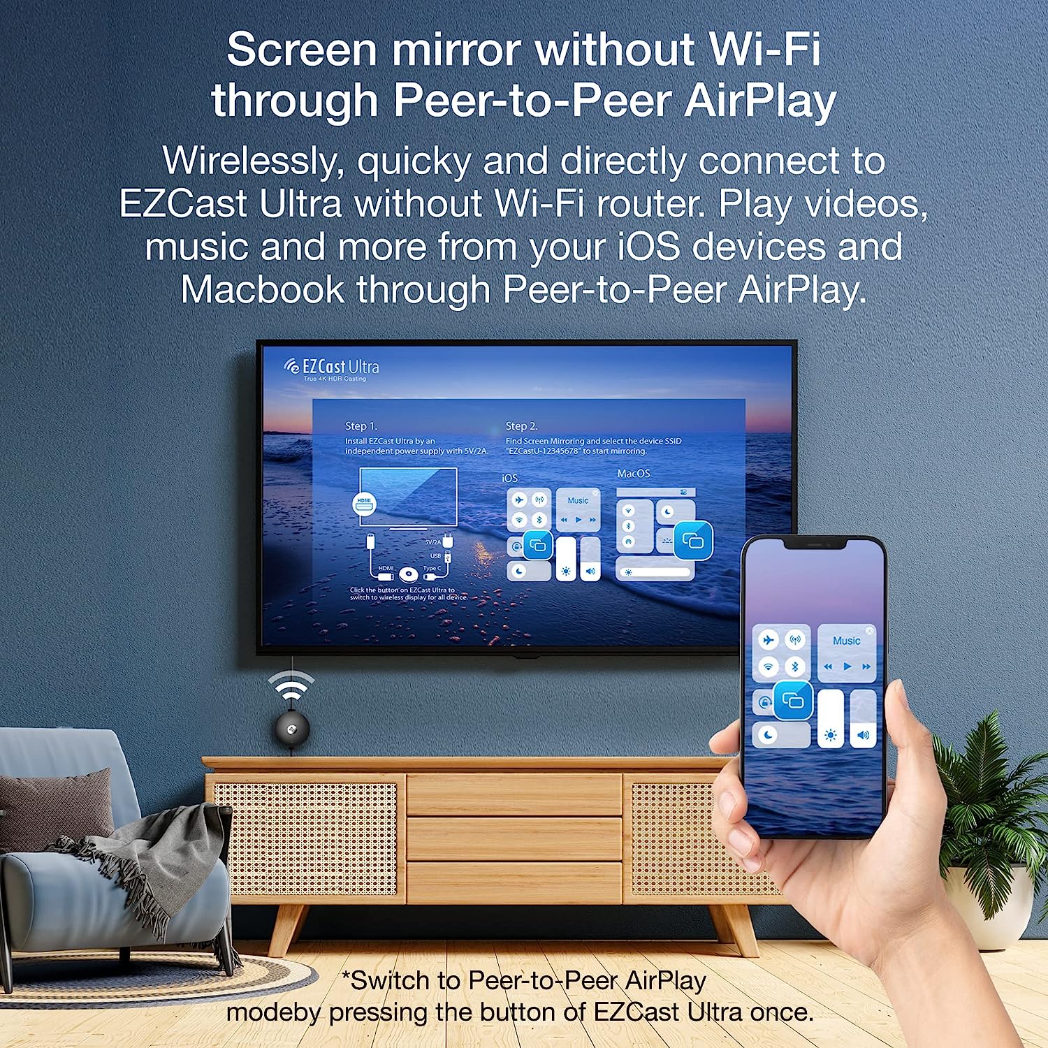 EZCast Ultra U1 4K HDR Wireless Display Receiver