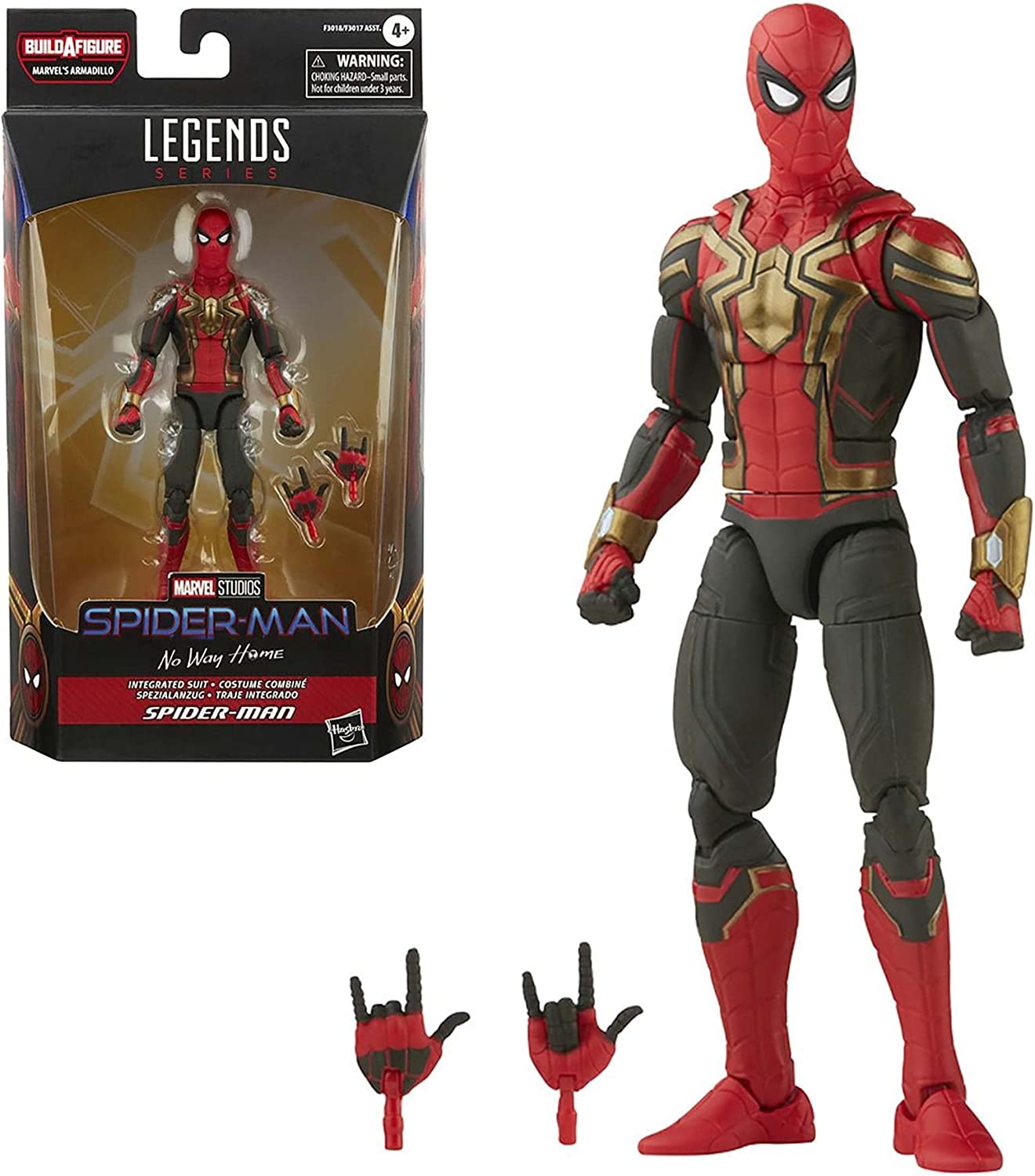 SpiderMan Marvel Legends Series Integrated Suit 6inch Collectible Action Figure Toy Main image