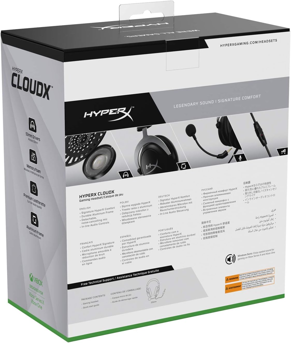 HyperX CloudX Official Xbox Licensed Gaming Headset
