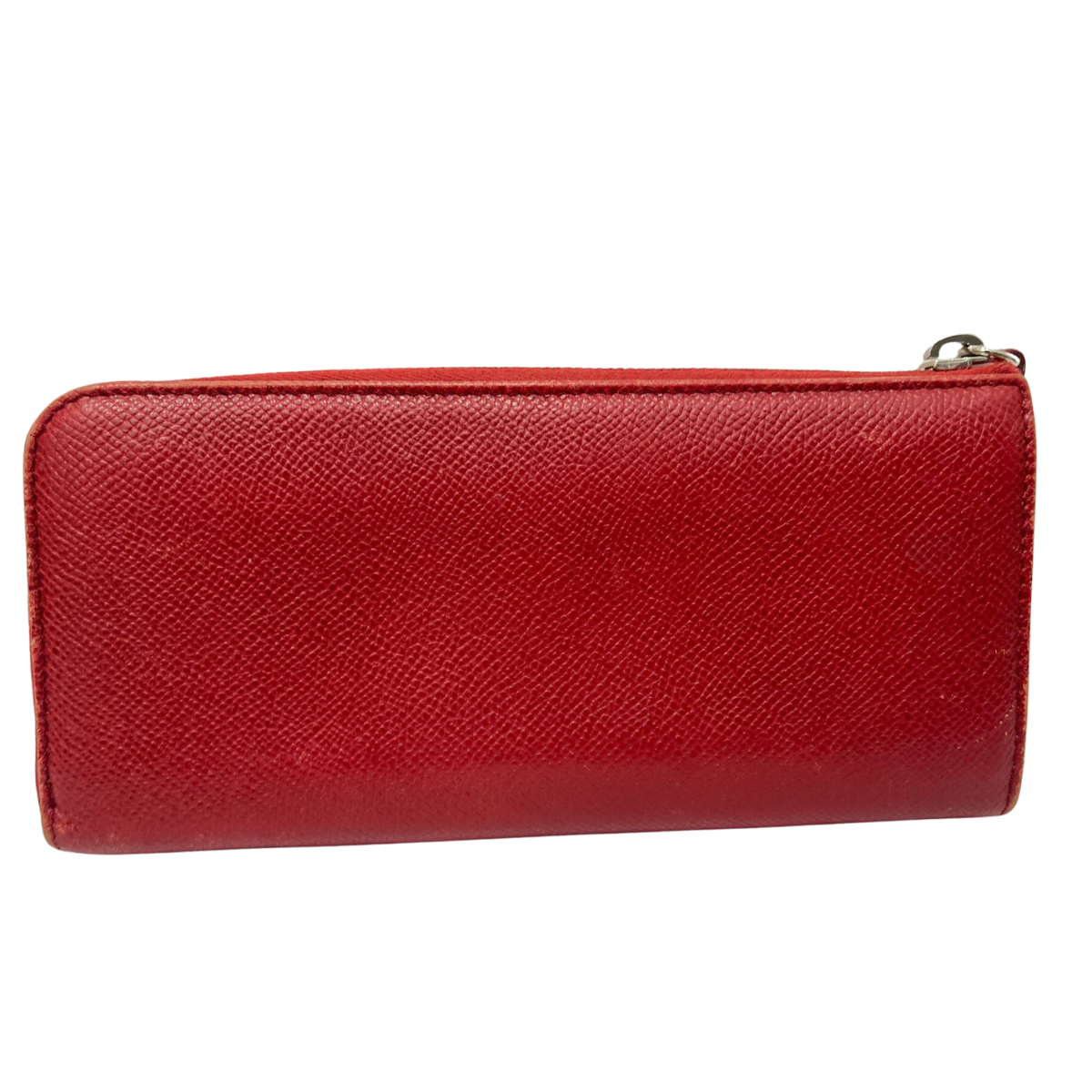Tod'S Wallet Long Red Leather Embossed L Zipper Box Secondary image