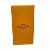 Tod'S Wallet Long Red Leather Embossed L Zipper Box