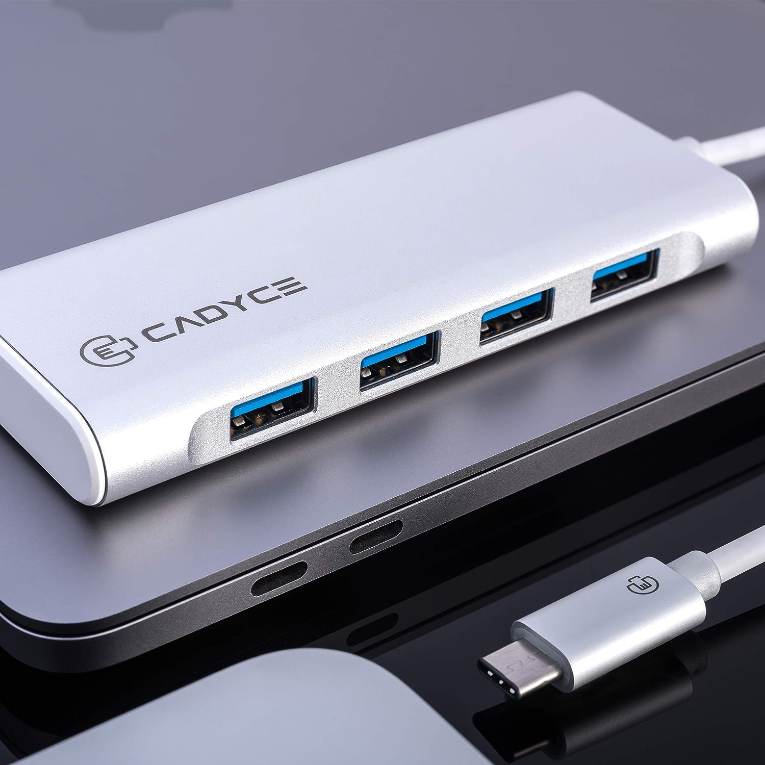 Cadyce USB C to USB 3.0 4 Port Hub