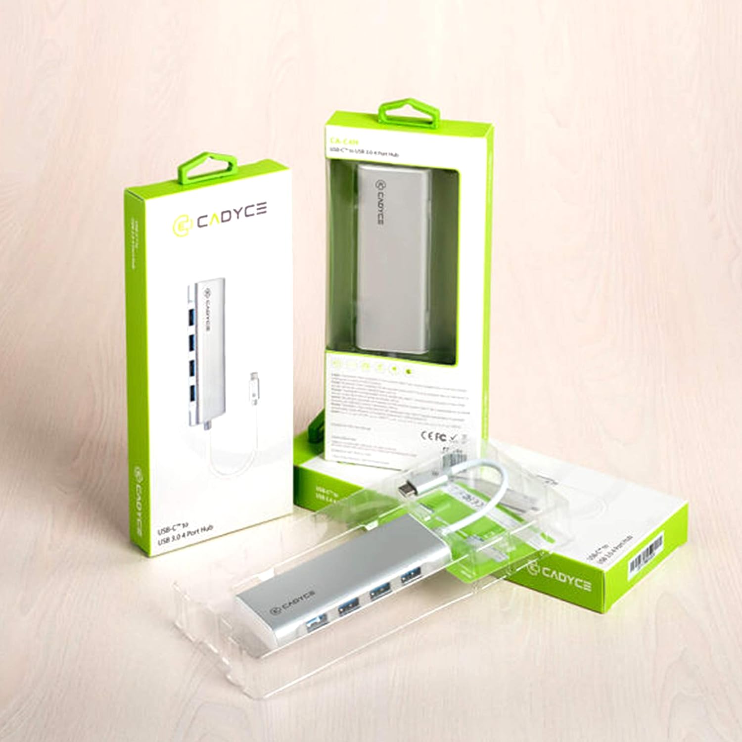 Cadyce USB C to USB 3.0 4 Port Hub Main image