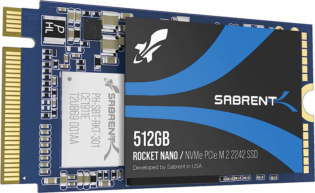 Sabrent 512GB Rocket Nano NVMe PCIe M.2 2242 High Performance SSD SB-1342-512