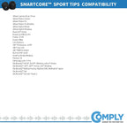 COMPLY SmartCore Sport Pro Premium Universal Memory Foam Tips for Wired Earphones 3 Pairs Large