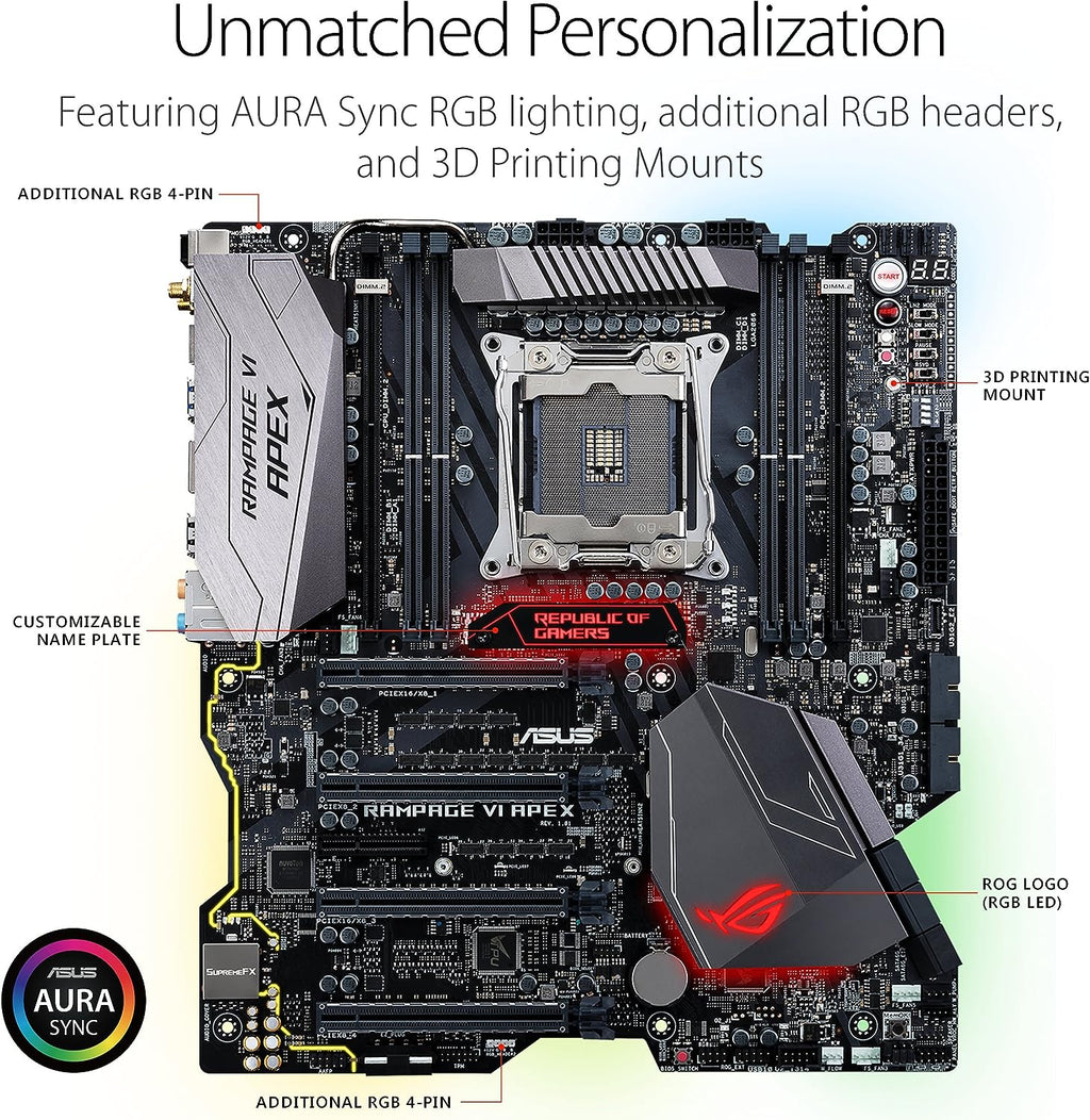 ASUS ROG Rampage VI APEX X299 Motherboard