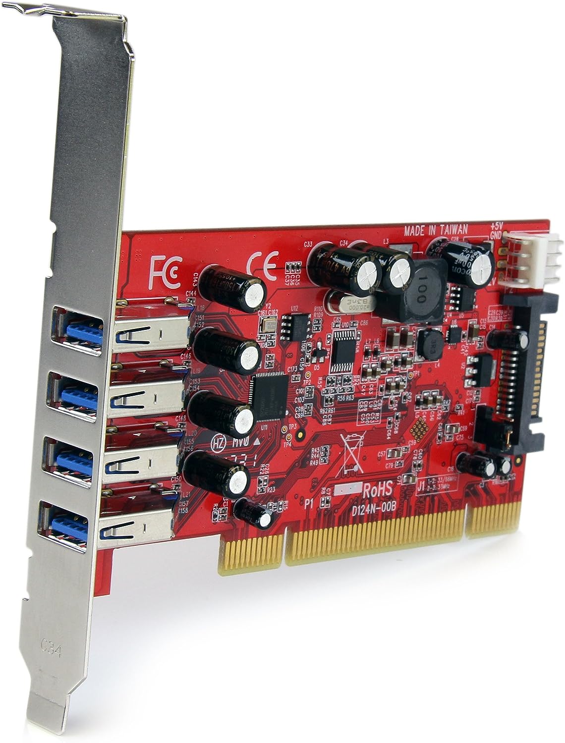 StarTech.com 4 Port PCI SuperSpeed USB 3.0 Adapter Card