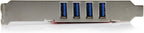 StarTech.com 4 Port PCI SuperSpeed USB 3.0 Adapter Card