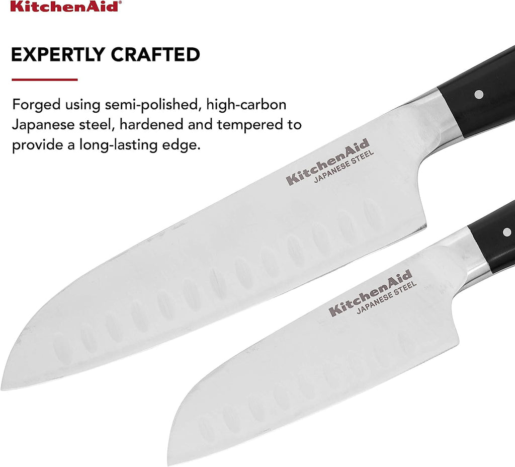 KitchenAid Santoku Knife 2Pc Set 7in And 5in
