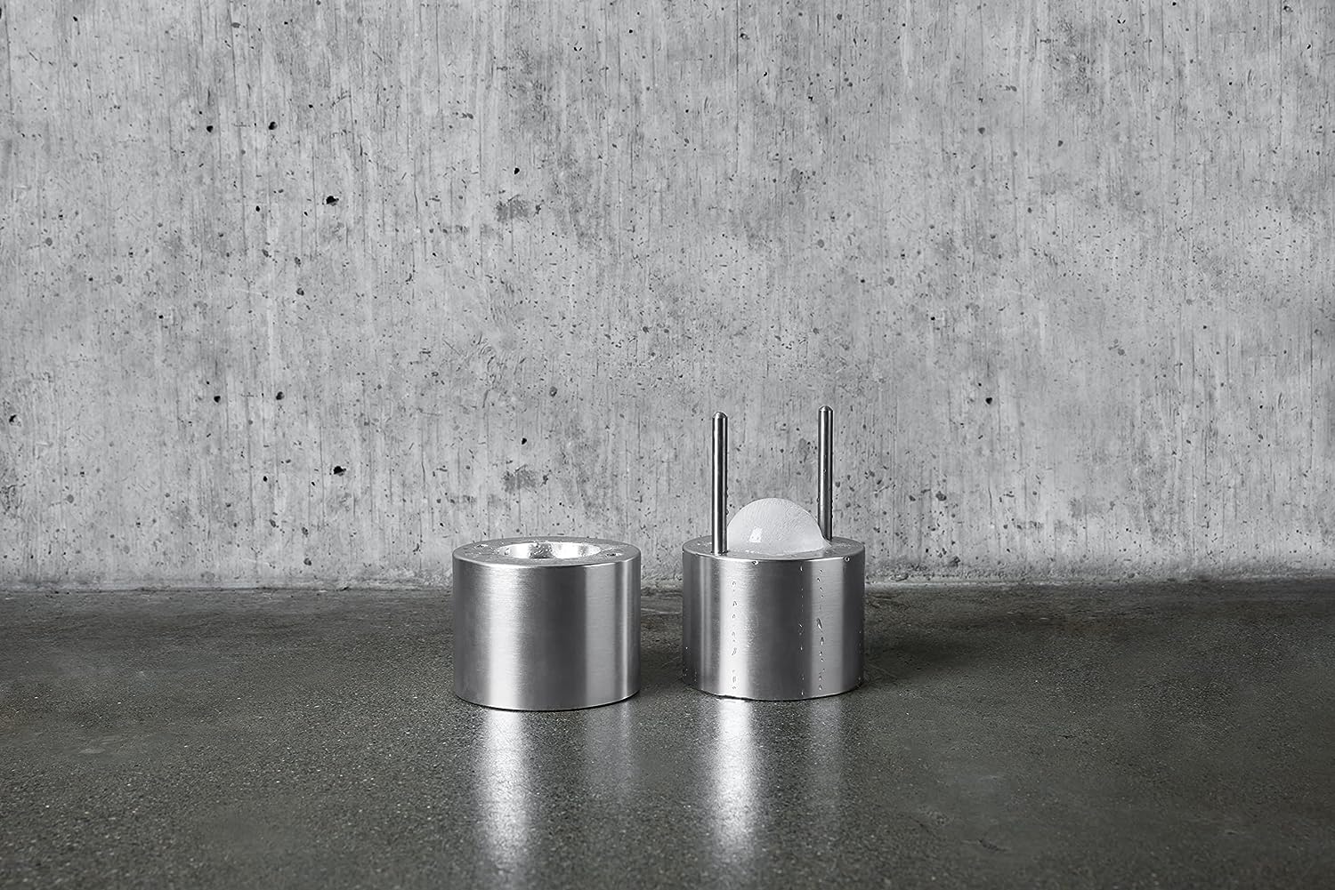 Viski Ice Ball Press Aluminum Ice Press 55mm Or 2.1in Silver