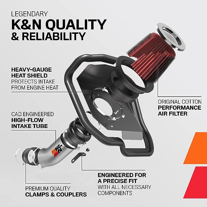 K&N Cold Air Intake Kit: High Performance, Increase Horsepower: Compatible with 2011-2014 Chevy/Opel/Vauxhall (Cruze, Cruze Limited, Astra J, Astra MK6), 1.4L L4, 69-4521TS Secondary image