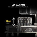 CORSAIR CMK8GX4M1A2400C16 DDR4 DRAM 2400MHz Memory Kit Vengeance LPX Black 8GB