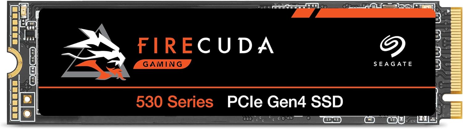 Seagate FireCuda 530 2TB Solid State Drive - M.2 PCIe Gen4 ×4 NVMe 1.4, speeds up to 7300 MB/s, Compatible PS5 Internal SSD,