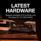 Seagate FireCuda 530 2TB Solid State Drive - M.2 PCIe Gen4 ×4 NVMe 1.4, speeds up to 7300 MB/s, Compatible PS5 Internal SSD,