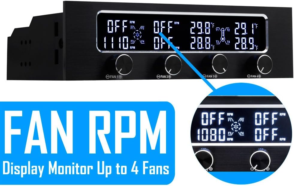 Kingwin FPX-008 Fan Controller 4 Channel With LED Secondary image