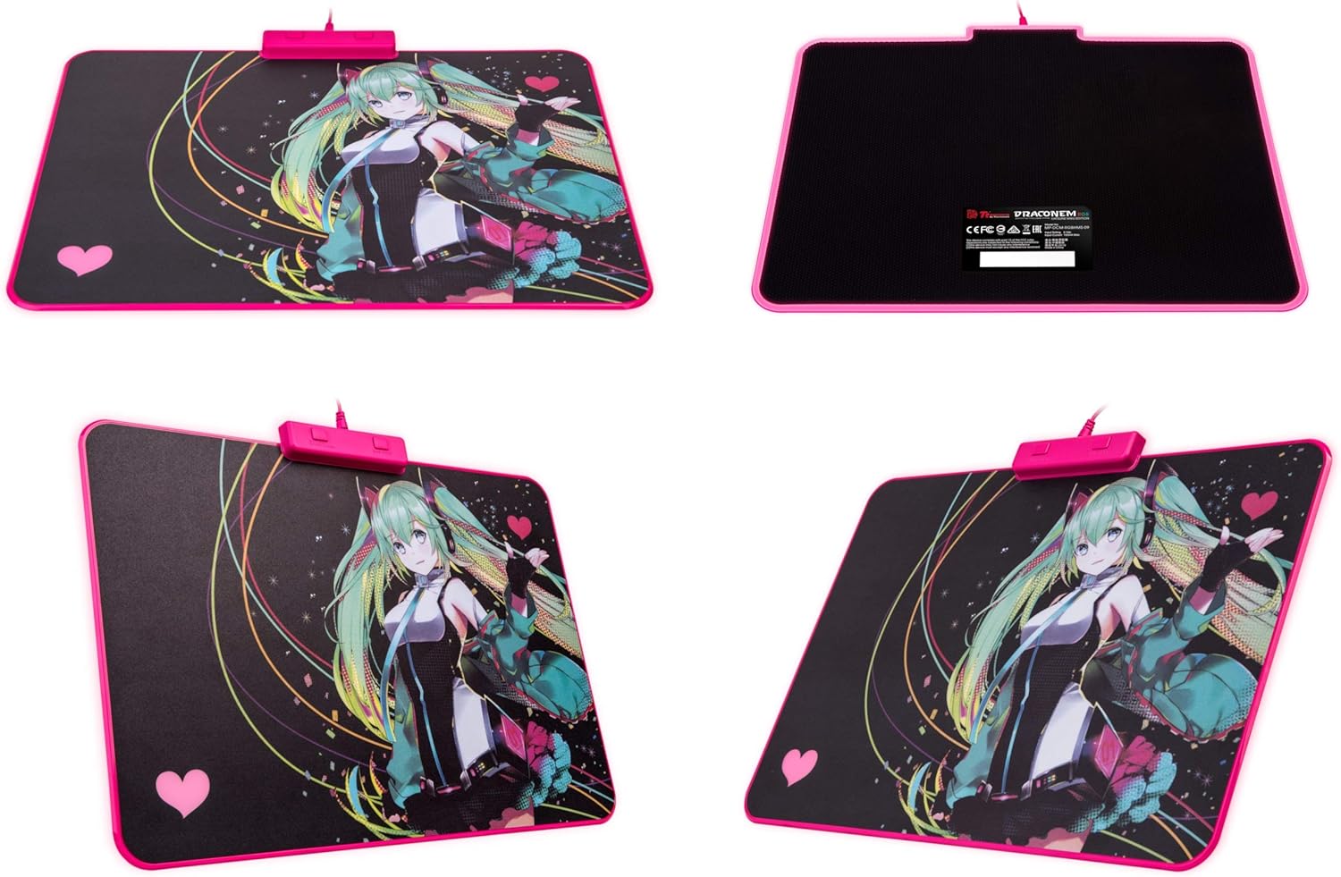 Thermaltake Tt Esports Draconem RGB Hatsune Miku Edition Gaming Mouse Pad Secondary image