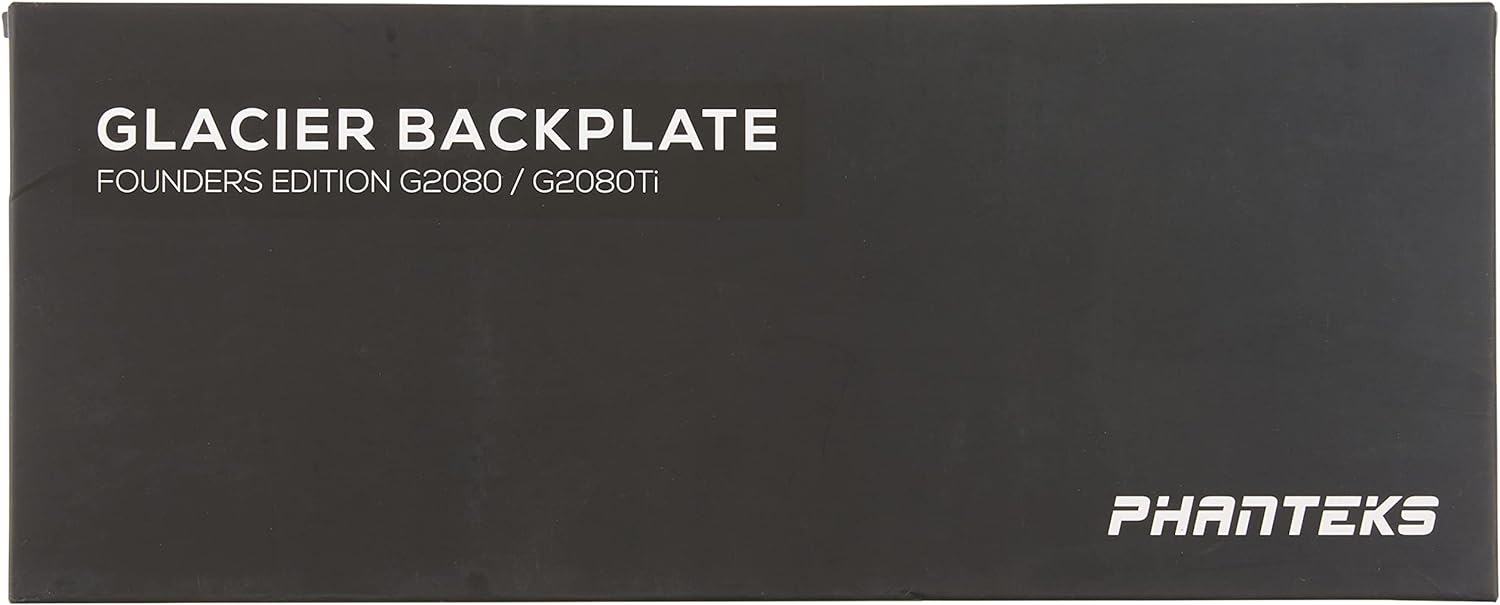 Phanteks Glacier Series RTX 2080Ti GPU Founders Edition Back Plate PH-GB2080TiFEBP_BK01 Aluminum Cover Satin Black Edition Secondary image