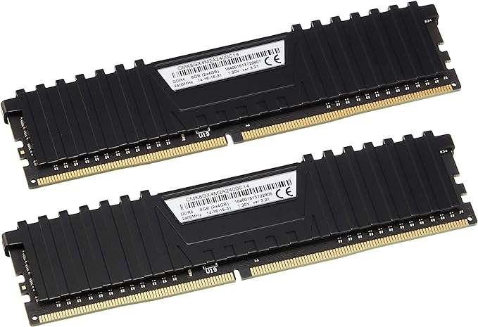 Corsair Vengeance LPX 8GB 2x4GB DDR4 DRAM 2400MHz C14 Memory Kit Black Secondary image