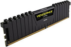 Corsair CMK32GX4M4Z2933C16 VENGEANCE LPX 32GB (4x8GB) DDR4 2933 (PC4-23400) C16 1.35V Desktop Memory - Black