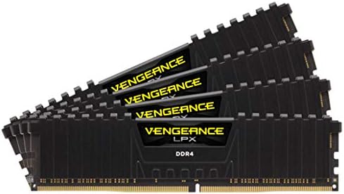 Corsair CMK32GX4M4Z2933C16 VENGEANCE LPX 32GB (4x8GB) DDR4 2933 (PC4-23400) C16 1.35V Desktop Memory - Black Secondary image