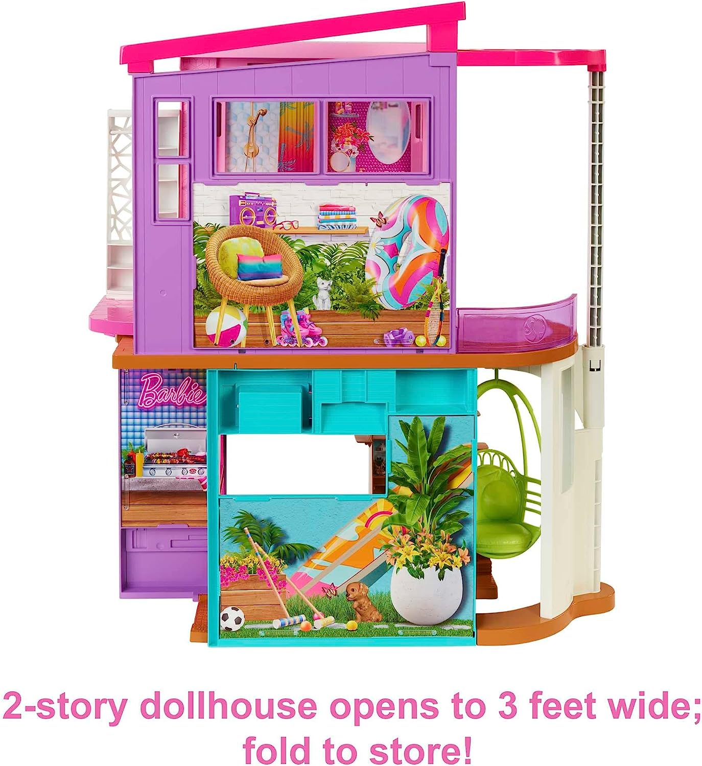 barbie 2 story doll house