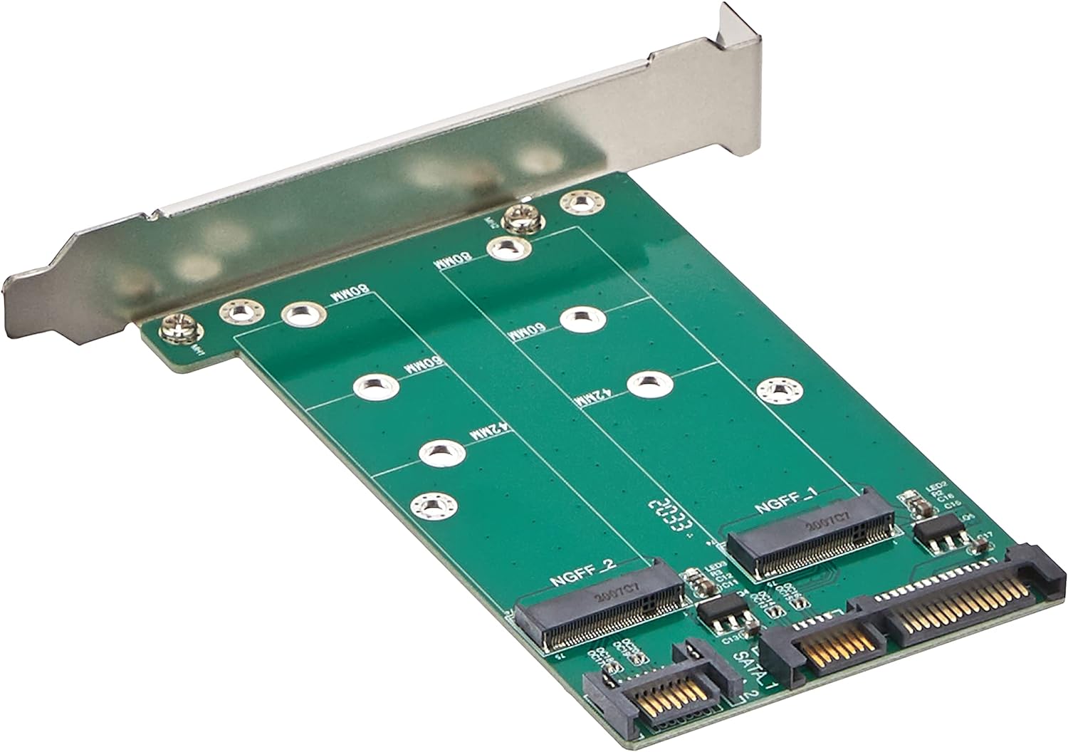 Vantec MultiSize Dual M.2 To Two SATA III Port Converter Kit UGT-M2ST220 Secondary image