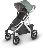 UPPAbaby VISTA V2 Stroller EMMETT Green MelangeSilverSaddle Leather