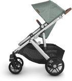 UPPAbaby VISTA V2 Stroller EMMETT Green MelangeSilverSaddle Leather