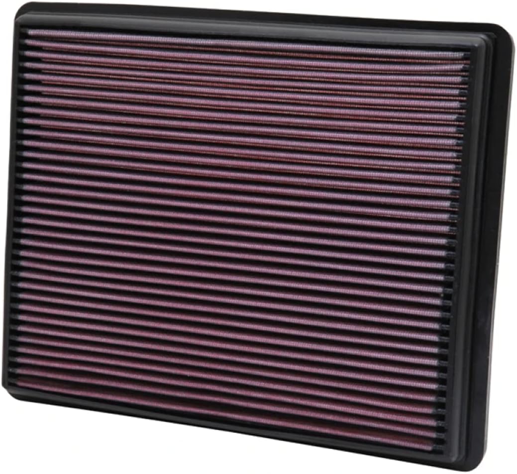 K&N Engine Air Filter High Performance Premium Washable Replacement Filter Fits 1999-2019 Chevy GMC Truck and SUV V6andV8 Silverado Suburban Tahoe Sierra Yukon Avalanche 33-2129
