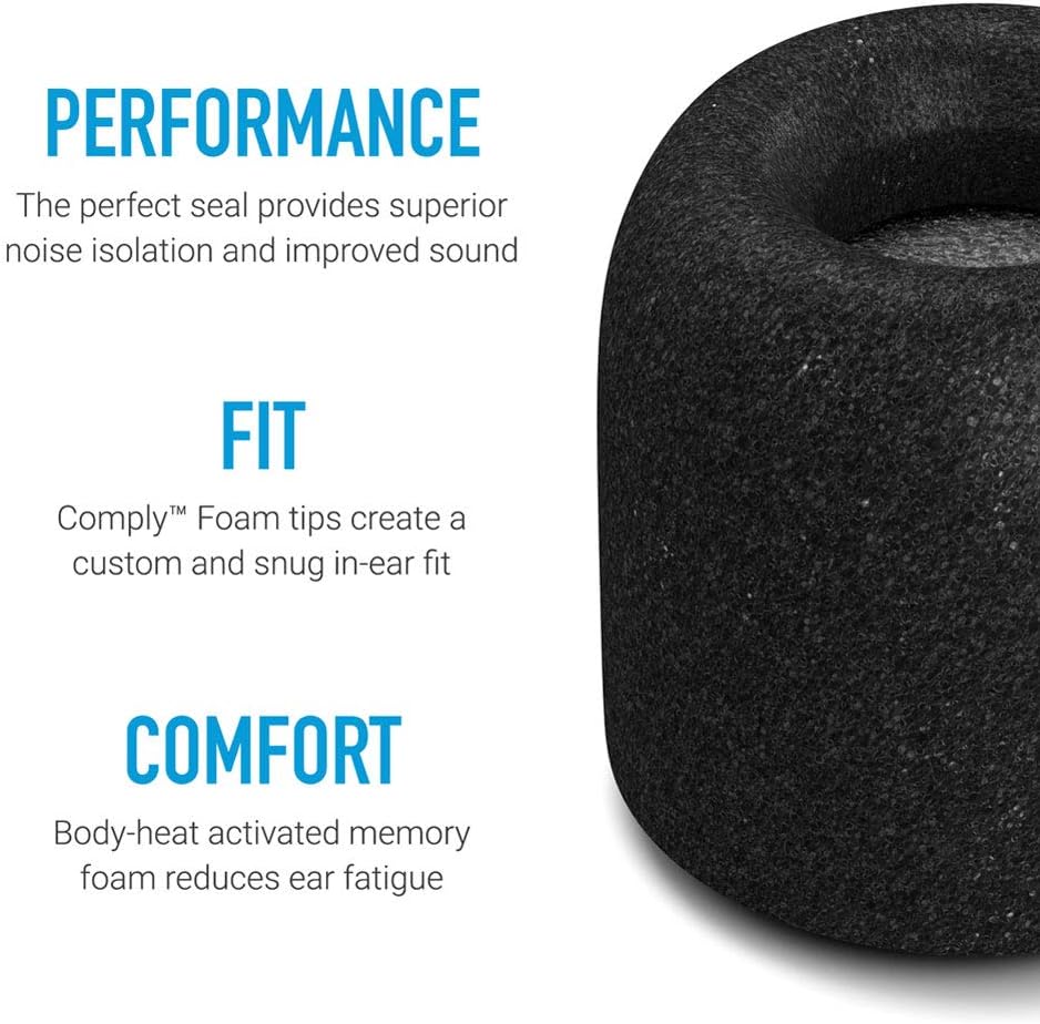 Comply TrueGrip Pro Memory Foam Replacement Earbud Tips For Samsung Galaxy Buds, Galaxy Buds+ True Wireless Earphones Medium 3 Pairs Secondary image