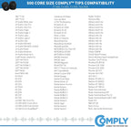 COMPLY ISOLATION PLUS TX-500 Memory Foam Earbud Tips Medium 3 Pairs