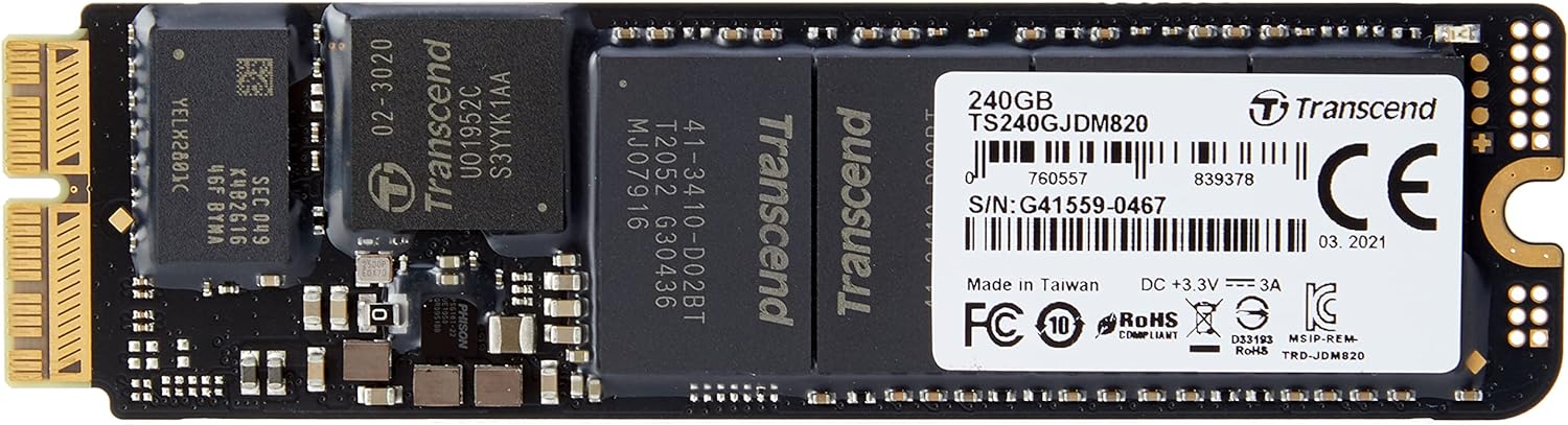 Transcend 240GB JetDrive 820 PCIe Gen3 x2 Solid State Drive TS240GJDM820 Secondary image